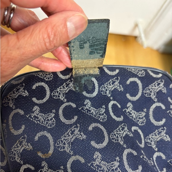 Celine Navy and Black Patterned Tote - Picture 11 of 16